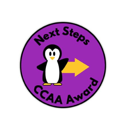 CCAA Next steps badge